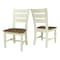 International Concepts Vista Ladderback Chairs, Hickory/Shell, Set of 2 CI79-57P - alternate 9